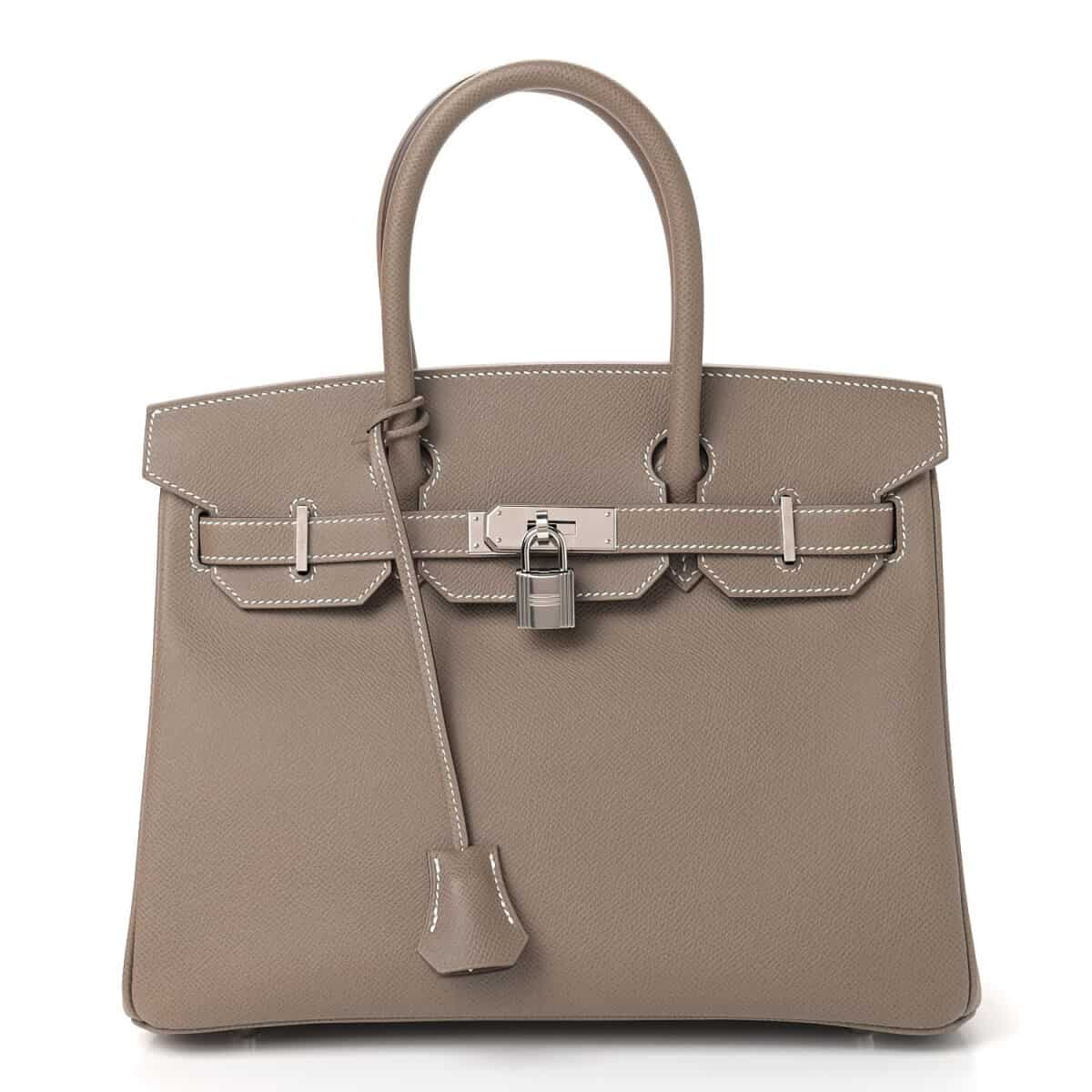 Bolsa Hermes Birkin 30 Cinza