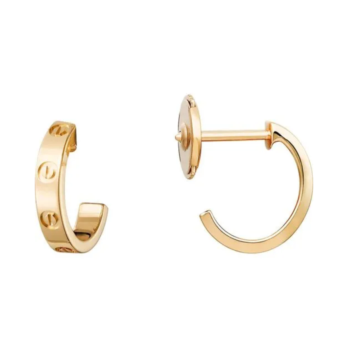 Brincos Argola Classic Love - Ouro 18K