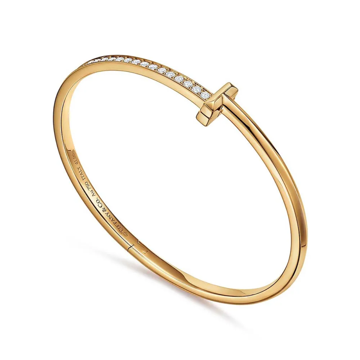 Bracelete T1 Cravejado - Ouro 18K