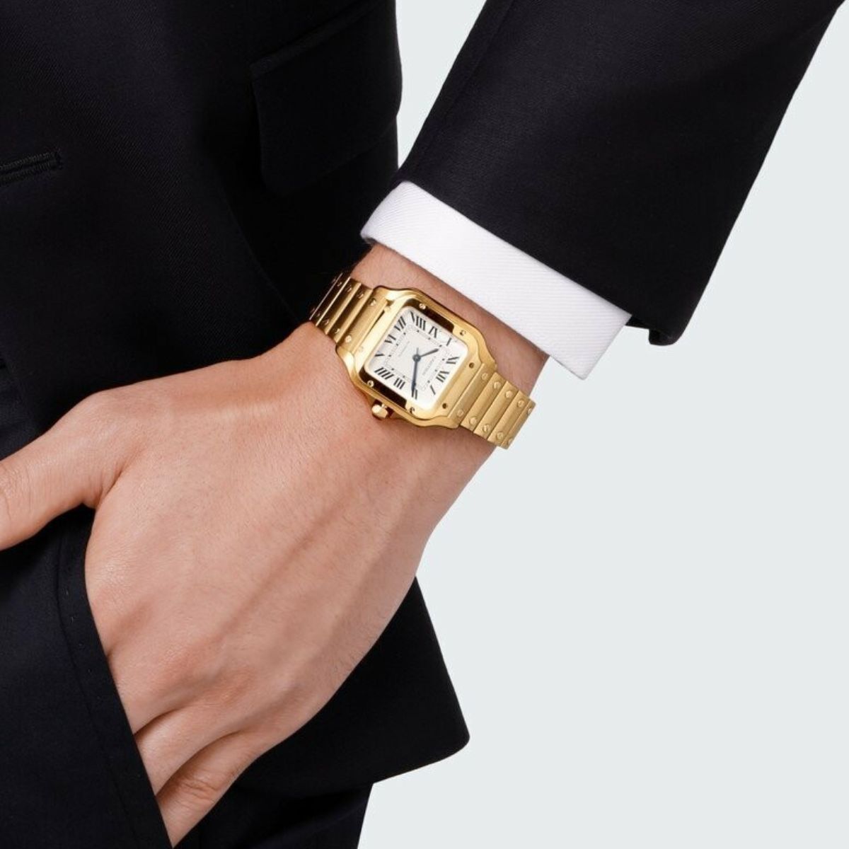 Relógio Santos de Cartier Dourado