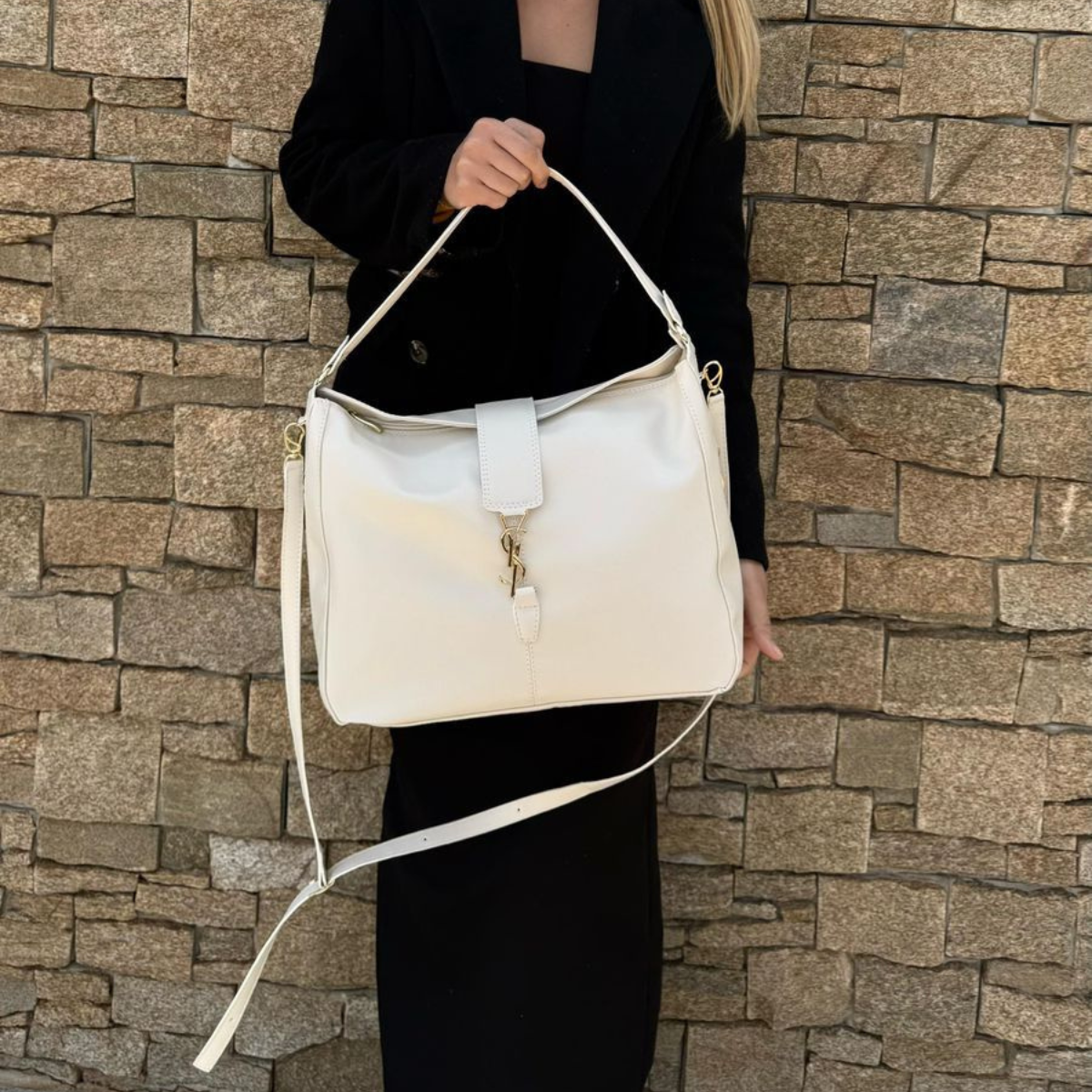 Bolsa YSL Tote Branco