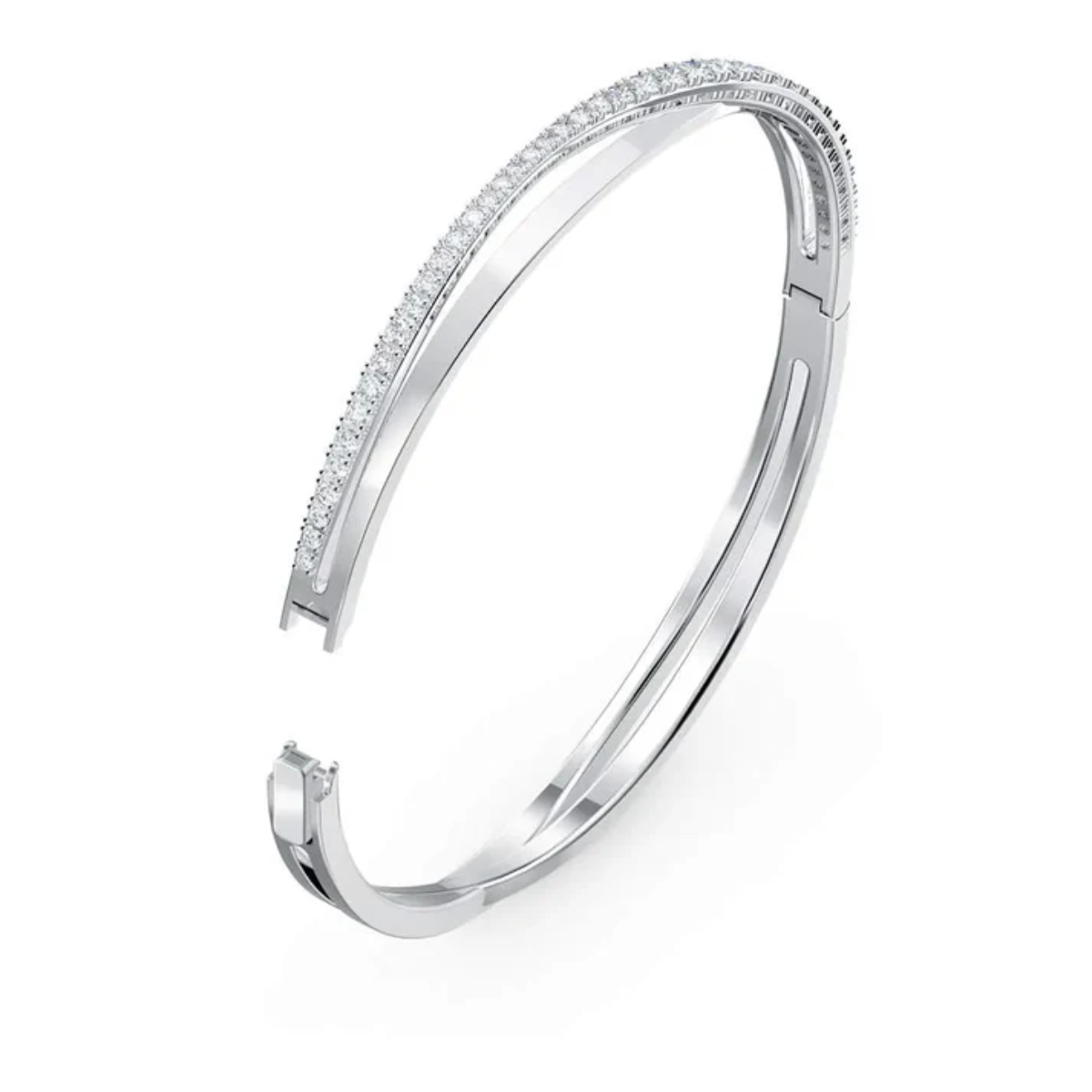 Pulseira Twist Rows Branco - Prata 925