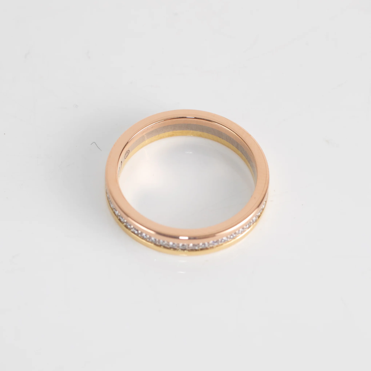 Anel Vendôme Pavé Cartier - Ouro Rose