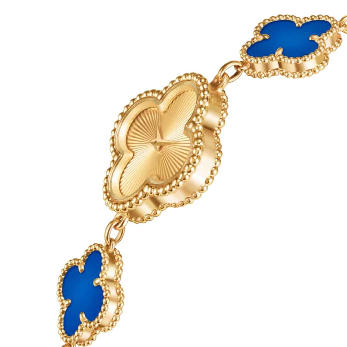 Relógio VCA Sweet Alhambra Trevo Azul - Ouro 18K