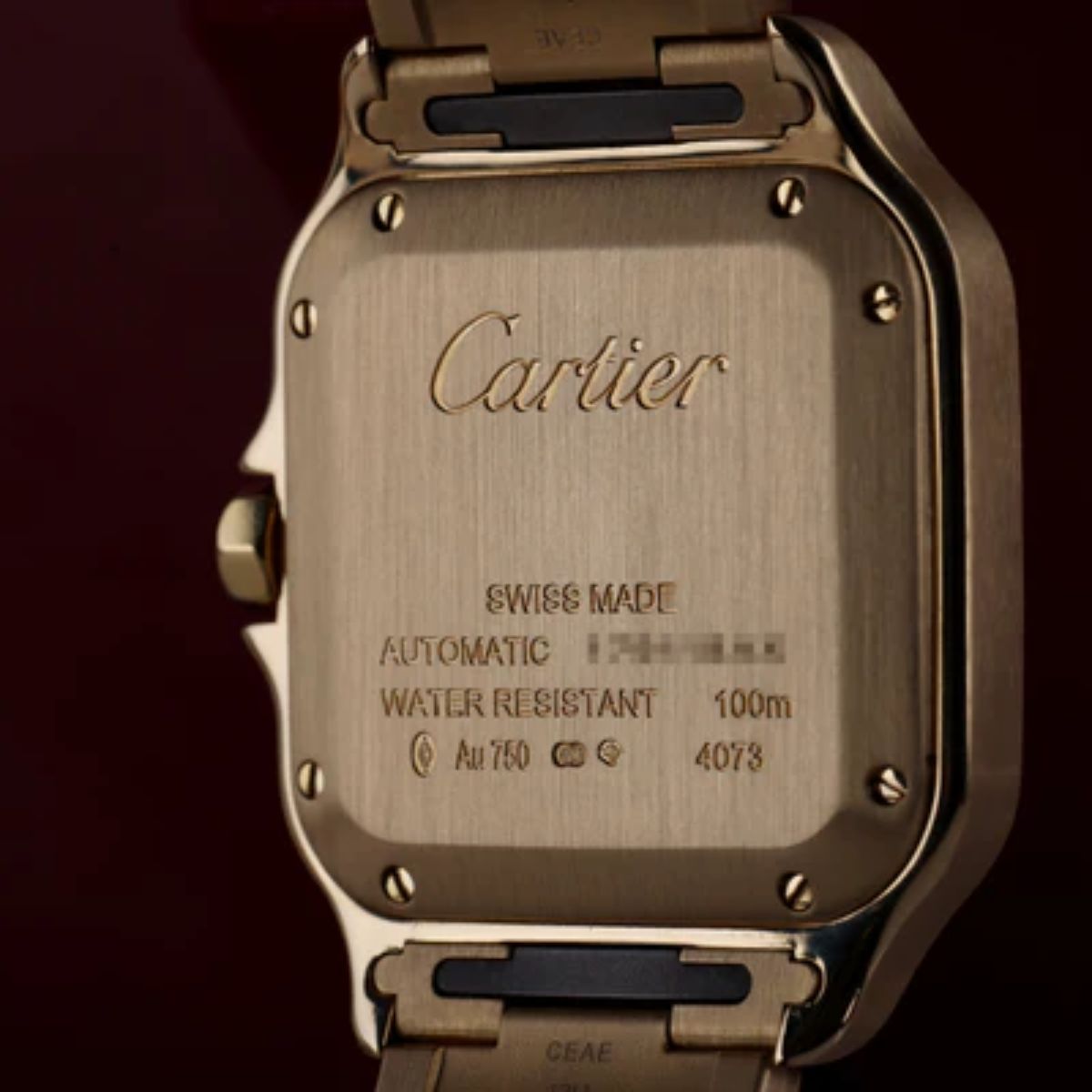 Relógio Santos de Cartier Dourado