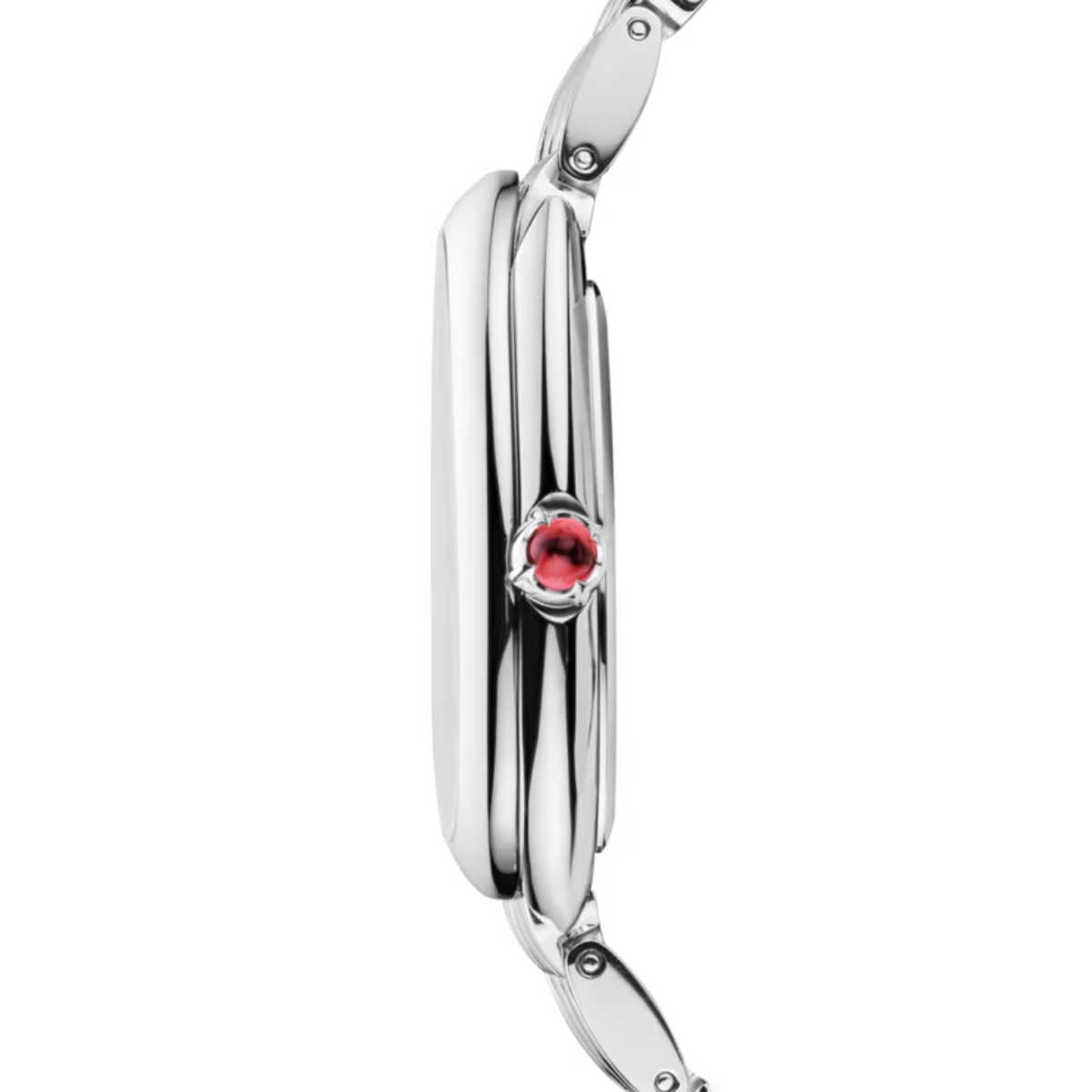 Relogio Serpenti Cravejado Fundo Preto - Prata 925