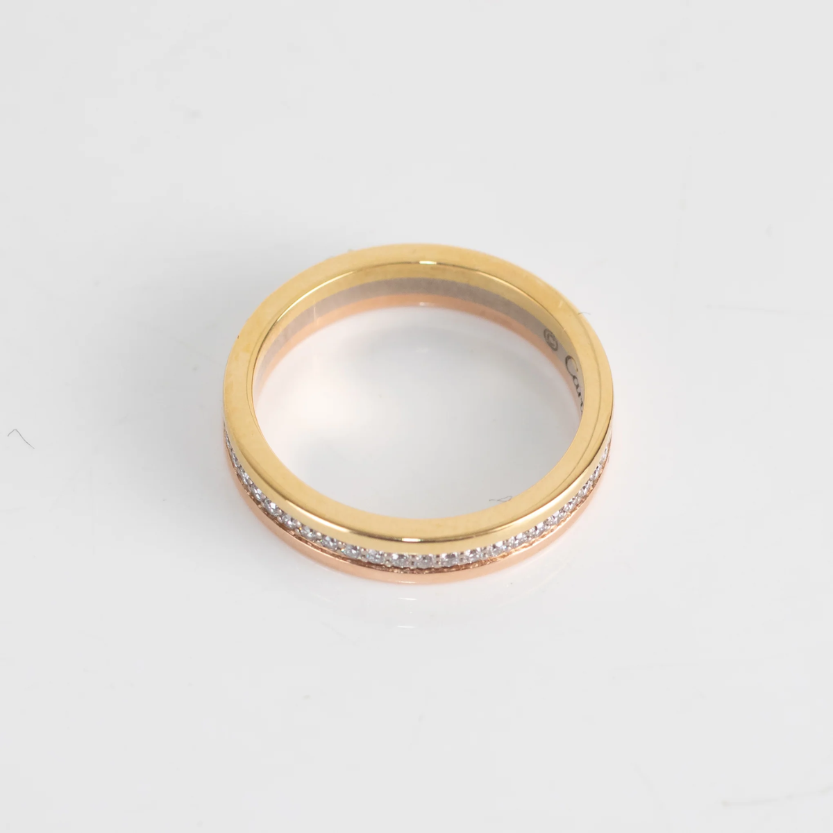 Anel Vendôme Pavé Cartier - Ouro Rose